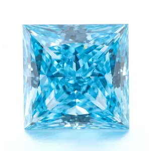 1.11ct Lab-Grown Diamond 5*5mm Princess Cut with blue color HPHT CVD Chinese Factory 1ct Diamonds IGI Certified