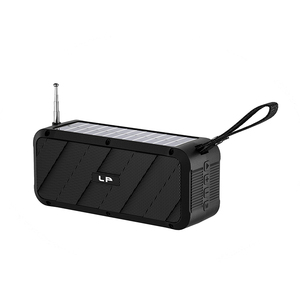 Hot LP-V69 năng lượng mặt trời Powered mini Loa di động loa không dây LED đèn pin với FM Radio Loa bluetooth di động - Product Image 1