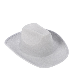 WOWEI Chapeau <span class=keywords><strong>de</strong></span> cowgirl scintillant Chapeau <span class=keywords><strong>de</strong></span> cowgirl pour femmes Accessoires d'<span class=keywords><strong>habillage</strong></span> pour fêtes occidentales Mascarade et costumes - Product Image 3
