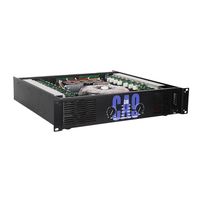 Amplificateur de puissance professionnel CA9 2*600W, 2 canaux, performance scénique, classe H, boîtier métallique pur, impédance 8 ohms, haut-parleur