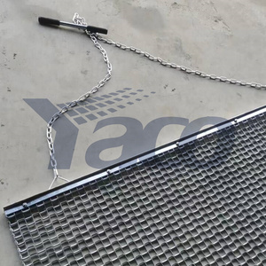 6ftx3ft 1,8x1,8 m Estera de arrastre de nivelación de superficie de campo de malla de acero y zinc duradera de alta resistencia - Product Image 2