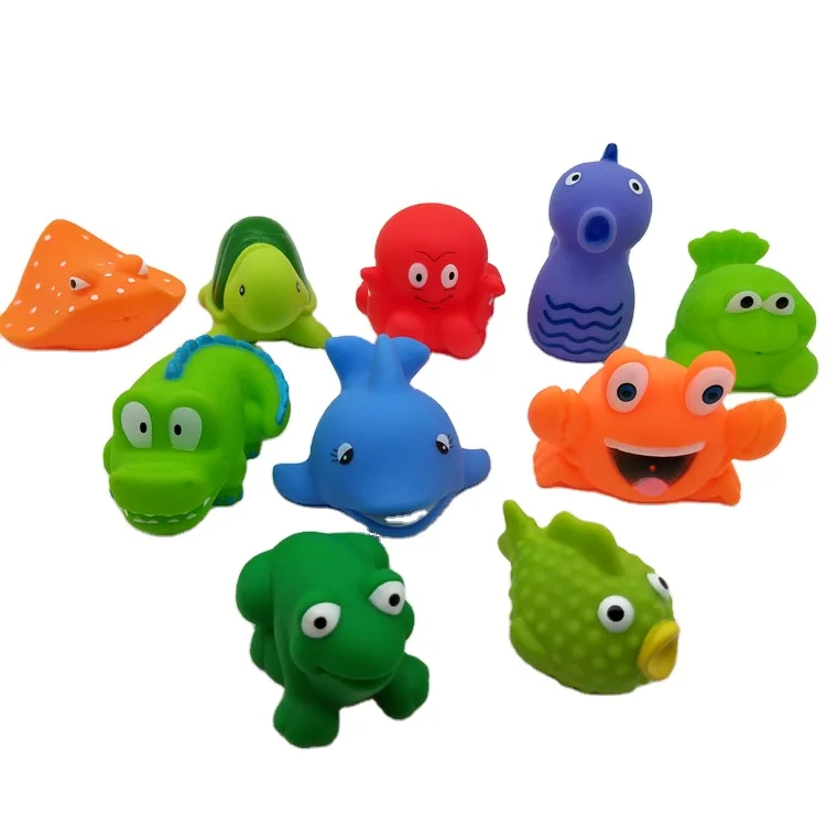 Оптовая продажа, экологически чистые новые детские игрушки для детей, морские животные, Игрушки для ванны, набор для детей