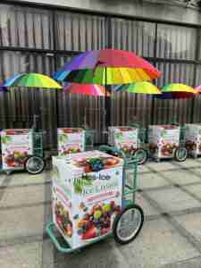 Chariot <span class=keywords><strong>de</strong></span> nourriture mobile poussé à la main pour la crème glacée et les sucettes glacées Chariot <span class=keywords><strong>de</strong></span> poussée réfrigéré <span class=keywords><strong>de</strong></span> style décrochage avec système <span class=keywords><strong>de</strong></span> pompe à <span class=keywords><strong>eau</strong></span> - Product Image 3