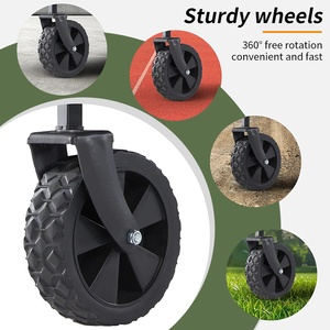 Outdoor Portátil Dobrável Jardim Carrinho Customizável Dobrável Camping Wagon <span class=keywords><strong>Trolley</strong></span> Aço Inoxidável - Product Image 5