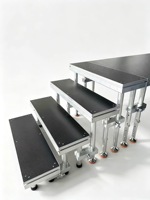 Système de scène portable en aluminium de haute qualité pour mariages, expositions, salons professionnels et événements
