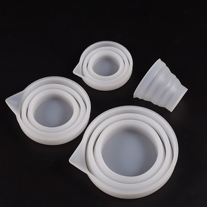 Outils époxy bricolage tasse de mélange en <span class=keywords><strong>silicone</strong></span> pliable tasse de distribution tasse de mesure en <span class=keywords><strong>silicone</strong></span> résine artisanat production de bijoux - Product Image 5
