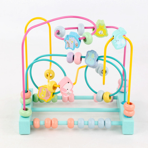 Jouet <span class=keywords><strong>de</strong></span> <span class=keywords><strong>labyrinthe</strong></span> <span class=keywords><strong>de</strong></span> <span class=keywords><strong>perles</strong></span> montessori en bois pour bébé - Product Image 5