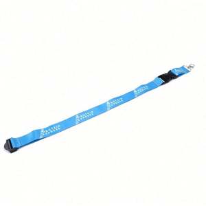 Porte-clés promotionnel en polyester uni, coloré, imprimé, pour exposition - Product Image 4