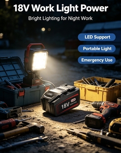 Batterie rechargeable <span class=keywords><strong>18V</strong></span> <span class=keywords><strong>4Ah</strong></span> à semi-conducteurs 72W 21V compatible pleine tension pour <span class=keywords><strong>perceuse</strong></span> <span class=keywords><strong>sans</strong></span> <span class=keywords><strong>fil</strong></span>, meuleuse d'angle, clé à chocs et outils électriques - Product Image 6