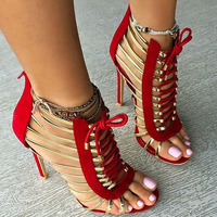 Chaussures de danse latine professionnelles pour femmes, bottes de danse salsa jazz en caoutchouc à talons hauts, en cuir PU et cuir véritable, livraison directe