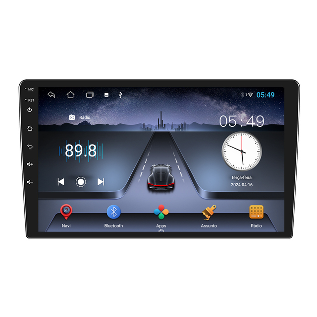 Topnavi TS7 Car Radio DVD Player 9 Inch IPS 2.5D Android Auto Stereo Car Multimedia GPS Wifi BT USB Charging
