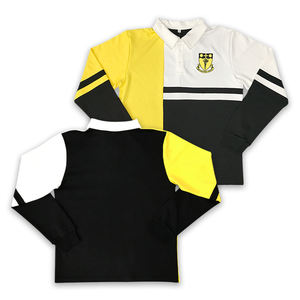 Venta al por mayor personalizada Camiseta larga algodón diseño liso Patchwork hombres estiramiento Polo camisa - Product Image 1