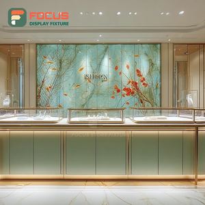 Custom Boutique Jewelry Display Counter Metal Frame Jewelry Shop Display Cabinet - Product Image 5