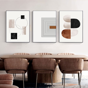 Cuadros de decoración de dormitorio nórdico, arte de línea blanca y negra, impresiones en lienzo, impresiones geométricas, carteles, imagen de pared, decoración de arte abstracto - Product Image 4