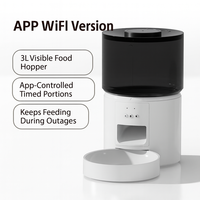 Chargeur automatique pour animaux de compagnie Version bouton, boîte déshydratante à portions précises Fontaine d'eau en option et bols doubles
