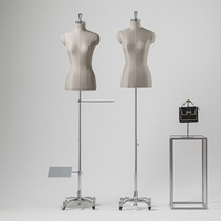 Mannequin demi-corps haut de gamme en matériau FRP pour présentation de vêtements, modèle professionnel, unisexe, origine Chine