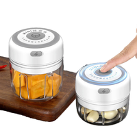 250ml USB sans fil Mini broyeur électronique d'ail Portable accessoires de cuisine acier plastique hachoir mélangeur légumes Fruits