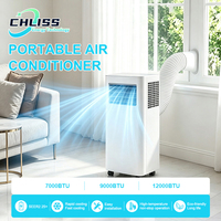 Climatiseur mobile 12000 BTU avec tuyau d'évacuation et kit fenêtre pour appartements locatifs Royaume-Uni France