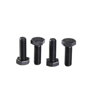 Vis à tête hexagonale à filetage complet en acier au carbone à haute résistance, grade 8.8, norme GB/T <span class=keywords><strong>5783</strong></span>, oxyde noir, M5M6M8M10M12M14M16 - Product Image 1