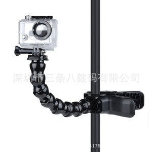 Action Cam Mount Flexible <b>Clamp</b> Bracket 7 Joint Snake Arm Shark <b>Clip</b> Quick Release For GoPro Hero4 3 Plus Xiaomi Yi 4K - Product Image 4