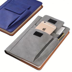 Customizable Colors Eco-Friendly Luxury <b>A5</b> Executive <b>Diary</b> Leather Cover Silk Screen Printed Metal Buckle OEM Brand Promotional - Product Image 2
