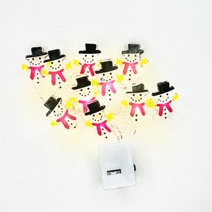 Giáng Sinh Halloween Trang Trí Dễ Thương Snowman Bee Hình Chuỗi Cổ Tích Ánh Sáng Trắng Ấm Ánh Sáng Kỳ Nghỉ Thủ Công Mỹ Nghệ - Product Image 3