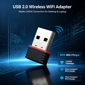 IFA01 อะแดปเตอร์ไวไฟไร้สาย USB ความเร็ว 150Mbps แบบติดตั้งภายใน มินิ ดองเกิล การ์ดเชื่อมต่ออินเทอร์เน็ต - Product Image 4