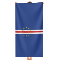 Serviettes de plage Cap-Vert personnalisées en gros d'usine, séchage rapide, absorbantes, légères et fines pour salle de bain, piscine et natation