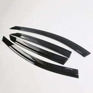 Accesorios Exteriores, Parasoles Laterales para Ventanas, Visera para Lluvia, Visera para Puerta, Cromado Negro para Sedán 3 2019 - Product Image 2