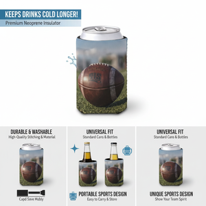 กระเป๋าเก็บความเย็นแบบนีโอพรีนลายการ์ตูนธีม NFL แบบสองชั้น สำหรับงานปาร์ตี้และแฟนกีฬา - Product Image 4