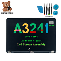 Pantalla Completa de Repuesto para MacBook Air 15 Pulgadas M4 A3241 2025 EMC8782 Retina IPS LCD, Ensamblaje de Pantalla para Caja Fuerte
