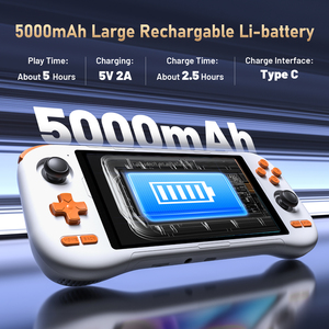 โอเพนซอร์ส K56แอนดรอยด์14เกมคอนโซลมือถือย้อนยุคขนาดใหญ่ HD หน้าจอสัมผัส5000mAh แบตเตอรี่ PSP จอยสติ๊ก<span class=keywords><strong>เล่น</strong></span>เกม N64<span class=keywords><strong>เล่น</strong></span><span class=keywords><strong>ออนไลน์</strong></span> - Product Image 6