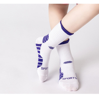 Chaussettes de sport personnalisées sans MOQ, noires et blanches, en nylon/coton, avec logo, pour le basketball, motif léopard, pour jeunes et enfants, modèle Elite