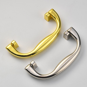 Modern Minimalist Industrial Style <b>Cabinet</b> Door Handle 85mm Hole Spacing Zinc Alloy Bar Shape <b>Gold</b> And Silver - Product Image 1