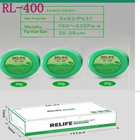 Pâte à souder RELIFE 183 Modèle 4100 de haute qualité pour impression de pochoirs, soudure de circuits intégrés de téléphones portables et soudure par bumping