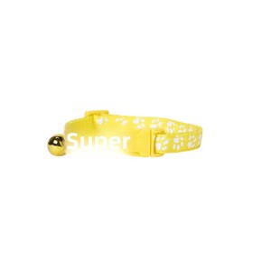 <span class=keywords><strong>Collier</strong></span> pour animaux de compagnie en polyester avec motif de patte de chien et clochette, réglable pour chiens et chats, <span class=keywords><strong>collier</strong></span> festif pour les fêtes - Product Image 4
