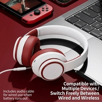Casque Bluetooth sans fil supra-auriculaire ANC Hi-Fi pliable stéréo pour le gaming et les voyages