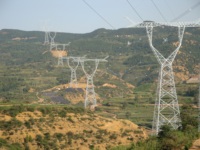 Tour de câble d'alimentation de la ligne de transmission électrique 1000kv
