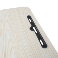 Table de lit pliable pour ordinateur portable, bureau portable avec fente pour lit et canapé, multifonction, cadre en MDF et métal, installation sans outil