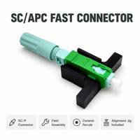Connecteur rapide SC APC pour fibre optique, coupleur à épissure à froid pour câble simple, adaptateur pour réseau FTTH
