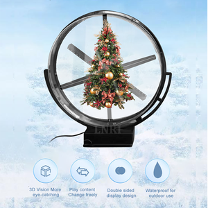 Tường ngoài trời gắn kết không thấm nước 3D Hologram LED fan hiển thị đơn/đôi bên logo hiển thị 3D ba chiều thiết bị quảng cáo - Product Image 5