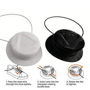 Hebilla Triangular Giratoria para Cordones de Zapatos, Sistema de Atado Rápido Automático para Zapatillas Deportivas, Cable de Acero Resistente, OEM/ODM - Product Image 6