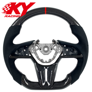 Volant de course personnalisé en fibre de carbone noire sergé pour Nissan GTR R35 2010+, 350Z, 370Z, 400Z Coupé, Skyline GT350, Q60 - Product Image 1