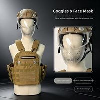 Ensemble de jeu CS réel - Équipement laser et aquatique multifonction V8 avec gilet, casque et lanceur