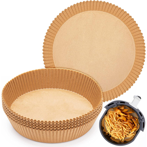 High Quality Non-Stick <b>airfryer</b> <b>Paper</b> Round Disposable Air Fryer Parchment <b>Paper</b> Liners for Baking Roasting Microwave - Product Image 2