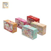 Boîte à biscuits rectangulaire personnalisée de qualité alimentaire, série d'emballages cadeaux de mariage, ensemble métallique pour biscuits, bonbons, chocolat