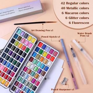 <span class=keywords><strong>Amazon</strong></span> Children's Solid Water Color Juego de pintura de acuarela Artista para <span class=keywords><strong>libro</strong></span> de pintura de acuarela - Product Image 2