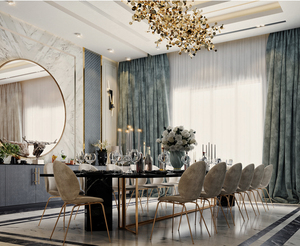 <span class=keywords><strong>Tavolo</strong></span> da pranzo in <span class=keywords><strong>marmo</strong></span> <span class=keywords><strong>nero</strong></span> più venduto 14 posti mobili per sala da pranzo in metallo set di sedie da pranzo in metallo trapuntato - Product Image 3