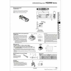 Válvula de control neumática SMC, modelo de placa de identificación de - Product Image 1