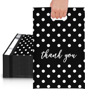 Plastic Shipping Big Carry Bag With Handles Custom Printed 60 Micron Compostable Poly Mailer With Handle - Product Image 1